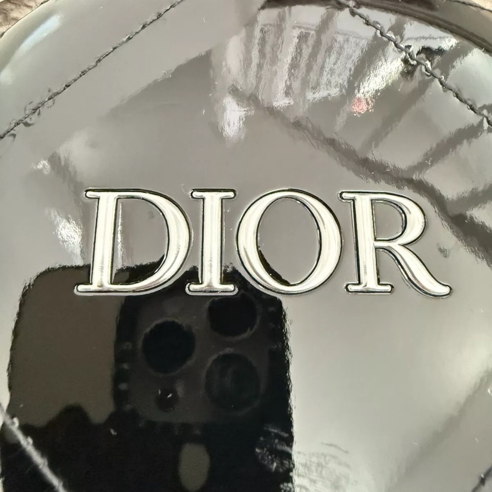 Dior Black Quilted Round Pouch - Picture 6 of 6